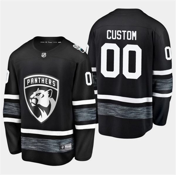 Men's Florida Panthers Custom 2019 NHL All-Star Black Stitched Jersey